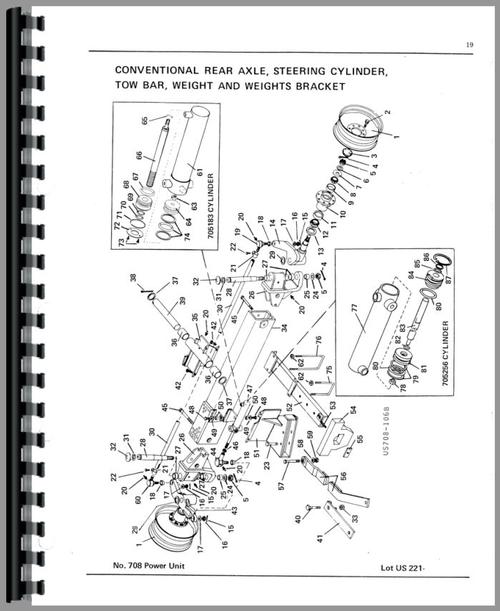 Parts Manual for New Idea 708 Power Unit    Sample Page From Manual
