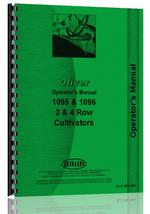 Operators Manual for Oliver 1096 Cultivator