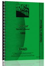 Operators Manual for Oliver 1850 Tractor