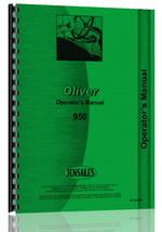 Operators Manual for Oliver 950 Tractor