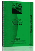 Operators Manual for Oliver BG Cletrac Crawler