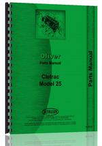 Parts Manual for Oliver 25 Cletrac Crawler