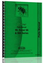 Parts Manual for Oliver Super 66 Tractor