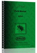 Parts Manual for Oliver AG-6 Cletrac Crawler