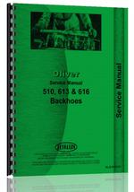 Service Manual for Oliver 613 Backhoe Attachment