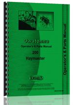 Operators & Parts Manual for Owatonna 200 Mower Conditioner
