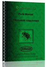 Parts Manual for Owatonna 770 Forklift Attachment