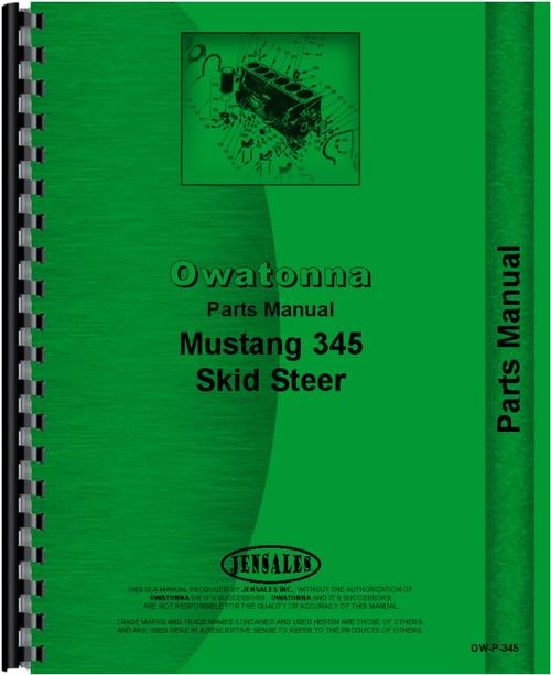 Parts Manual for Owatonna 345 Skid Steer Loader Sample Page From Manual