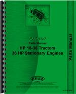 Parts Manual for Oliver (Hart Parr) Hart Parr 18-36 Tractor