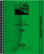 Operators Manual for Oliver 1250 Tractor