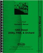 Operators Manual for Oliver 1255 Tractor