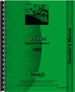 Operators Manual for Oliver 1600 Tractor