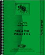 Parts Manual for Oliver 1800 Tractor