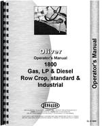 Operators Manual for Oliver 1800A Tractor