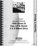 Operators Manual for Oliver 1800B Tractor
