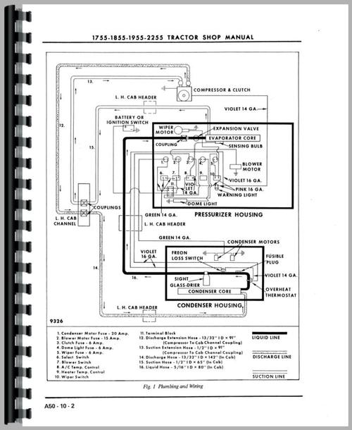 Service Manual for Oliver 1855 Tractor Sample Page From Manual