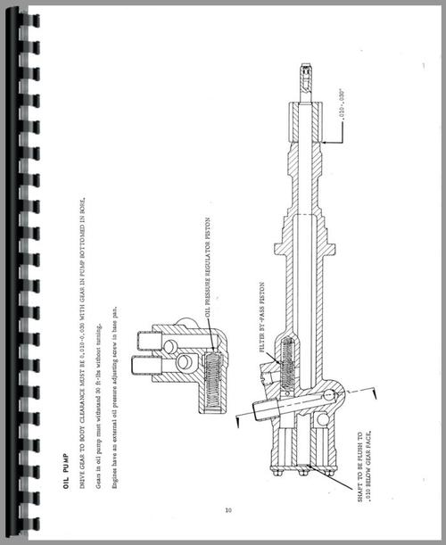 Service Manual for Oliver 1865 Tractor Sample Page From Manual