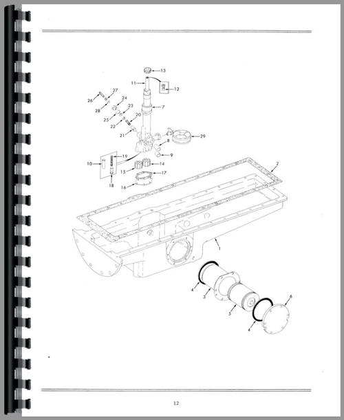 Parts Manual for Oliver 2655 Tractor Sample Page From Manual
