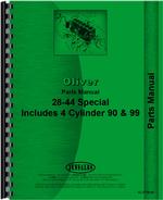 Parts Manual for Oliver 28-44 Tractor