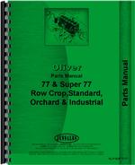 Parts Manual for Oliver 77 Tractor