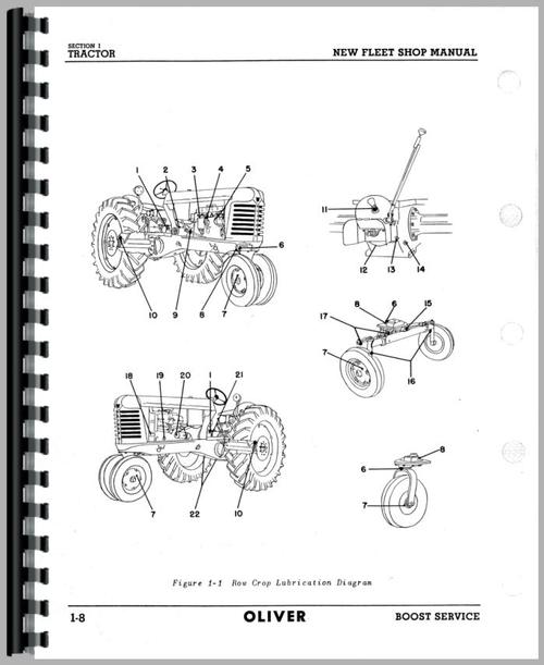 Service Manual for Oliver 77 Tractor Sample Page From Manual