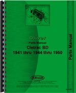 Parts Manual for Oliver BD Cletrac Crawler