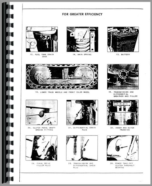 Service Manual for Oliver OC-6 Cletrac Crawler Sample Page From Manual