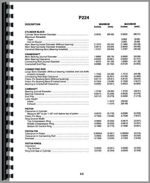 Service Manual for Onan P216 Engine Sample Page From Manual