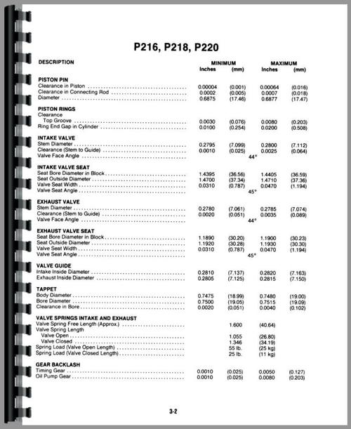 Service Manual for Onan P224 Engine Sample Page From Manual