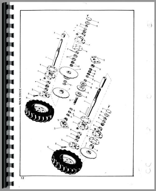 Parts Manual for Owatonna 1000 Skid Steer Loader Sample Page From Manual