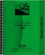 Operators Manual for Owatonna 1700 Skid Steer Loader