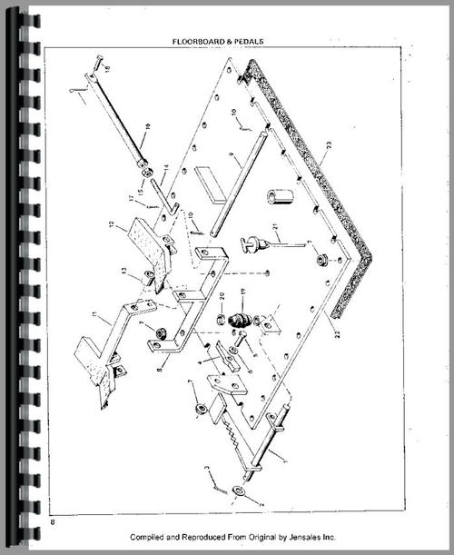 Parts Manual for Owatonna 310 Skid Steer Loader Sample Page From Manual