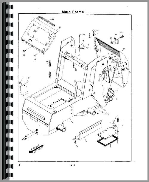 Parts Manual for Owatonna 552 Skid Steer Loader Sample Page From Manual