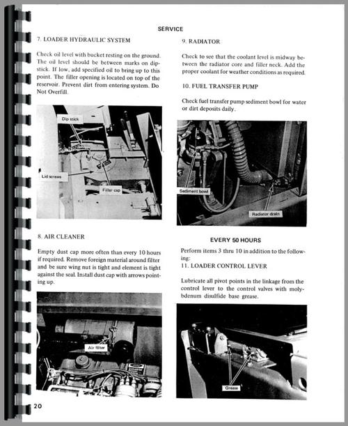 Operators Manual for Owatonna 770 Skid Steer Loader Sample Page From Manual
