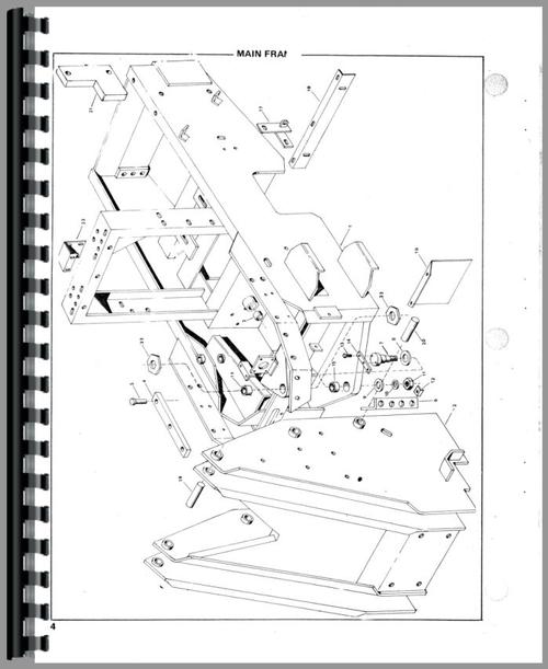 Parts Manual for Owatonna 880 Skid Steer Loader Sample Page From Manual