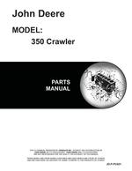 Parts Manual for John Deere 350 Crawler