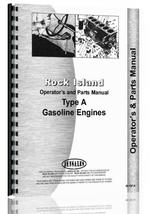 Operators & Parts Manual for Rock Island all Engine