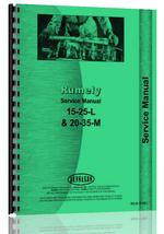 Service Manual for Rumely 15-25-L Oil Pull Tractor