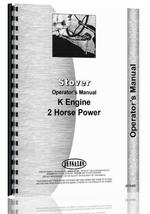 Operators Manual for Stover K-2 Engine