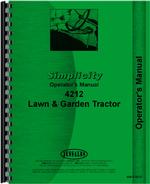Operators Manual for Simplicity 4212 Lawn & Garden Tractor