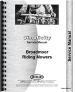 Service Manual for Simplicity BROADMOOR Lawn & Garden Tractor