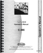 Operators Manual for Ursus C-385 Tractor