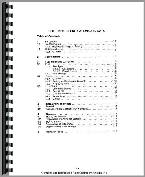 Service Manual for Versatile 4400 Tractor Sample Page From Manual