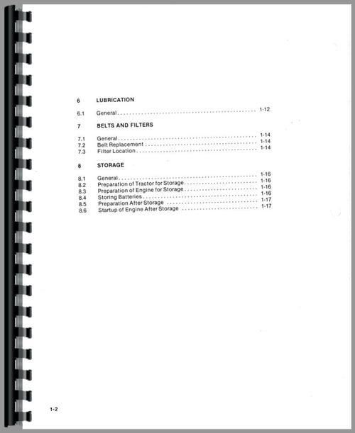 Service Manual for Versatile 555 Tractor Sample Page From Manual