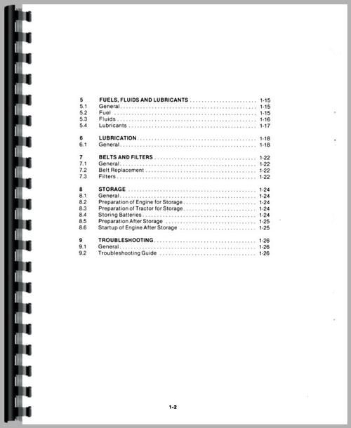 Service Manual for Versatile 835 Tractor Sample Page From Manual