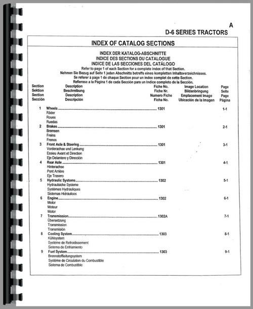 Parts Manual for Versatile 836 Tractor Sample Page From Manual