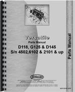 Parts Manual for Versatile D118 Tractor