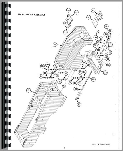 Parts Manual for Versatile G125 Tractor Sample Page From Manual