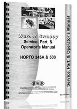 Operators Manual for Warner-Swasey 345A Excavator