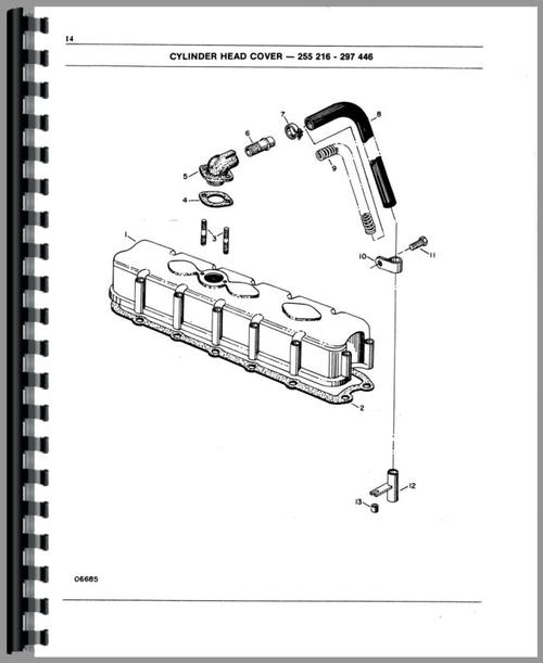 Parts Manual for White 2-105 Tractor Sample Page From Manual
